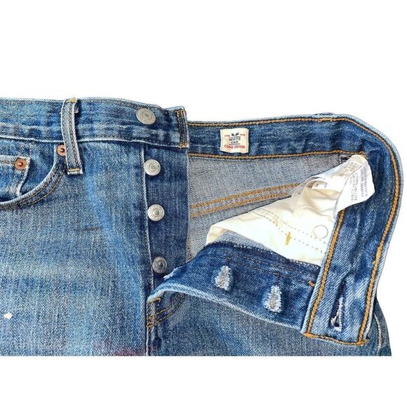 Levi's Blue Jean Shorts for Women - Picture 4 of 16